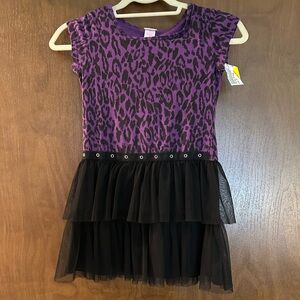 Xhilaration Purple Animal Print Juniors Sz Medium Short Dress